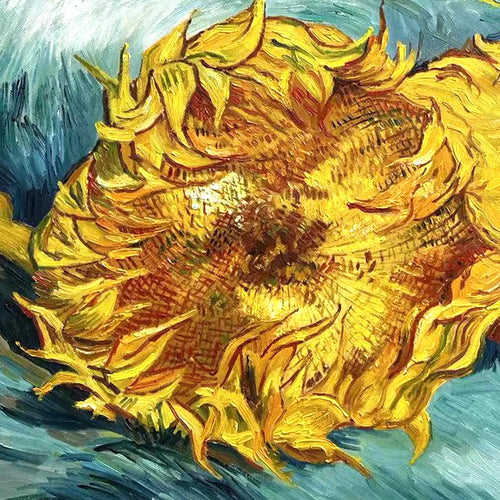 Vincent Van Gogh "Sunflower" Repro Hand-Painted Oil Painting