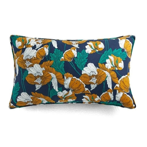 Duck & Lotus Flower Garden Print Throw Pillow Covers - The Finishing Touch Decor, LLC