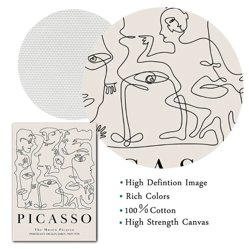 Assorted Beige Matisse and Picasso Neutral Print Wall Canvas - The Finishing Touch Decor, LLC