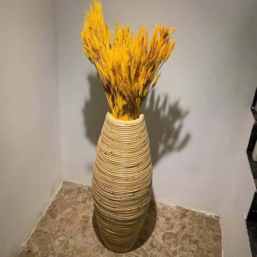 Indonesian Bamboo Handmade Rattan Vase - The Finishing Touch Decor, LLC