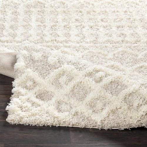 Plush Beige Moroccan Shag Area Rug 7 x 10 ft - The Finishing Touch Decor, LLC