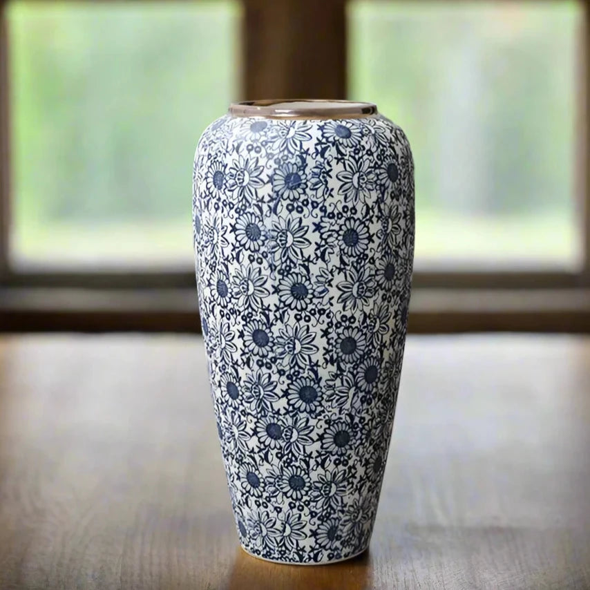 Blue & White Jingdezhen Porcelain Antique Vases - The Finishing Touch Decor