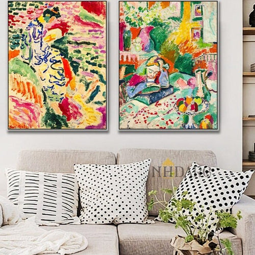 Colorful Henri Matisse Impressionist Painting Repro Canvas Print - The Finishing Touch Decor, LLC