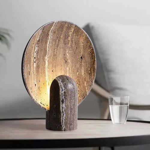 Scandinavian Dark Resin Plate Nordic Table Light Modern Side Table Lamp - The Finishing Touch Decor, LLC