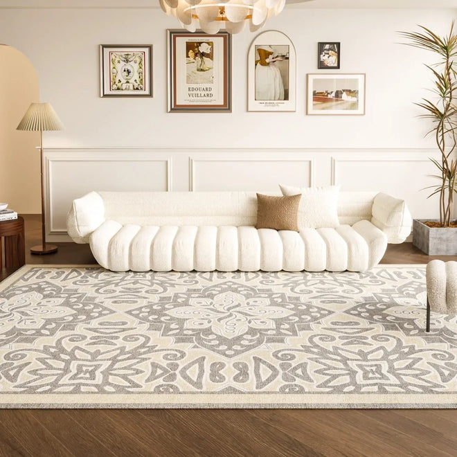 Neutral Luxury Thickened Anti-Slip French Style Carpet Area Rug - The Finishing Touch Decor, LLC