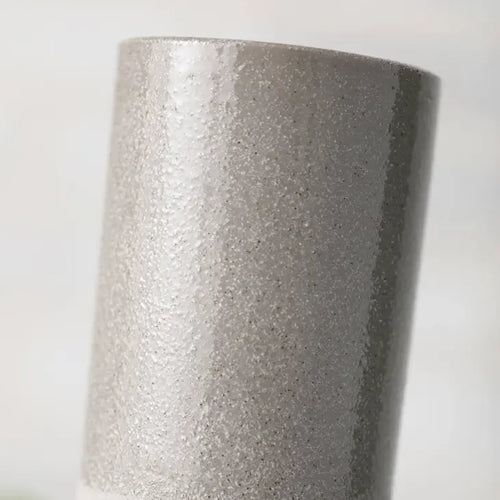 Neutral Simple Two-Toned Ceramic Classic Grey Vase - The Finishing Touch Decor, LLC