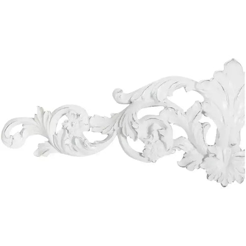 White Distressed Vintage Style Decorative Frieze Filigree Wall Art - The Finishing Touch Decor, LLC