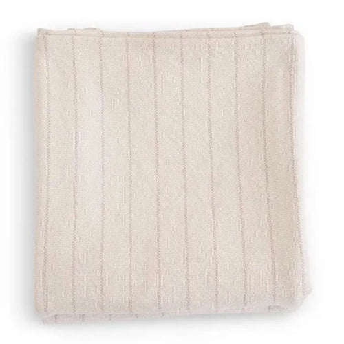 Classic 100% Cotton Coastal Blush Pinstripe Hamptons Throw Blanket - The Finishing Touch Decor, LLC