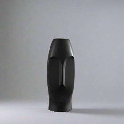 Minimalist Abstract Vase Human Statue Modern Ceramic & Enamel Vases - Black White - The Finishing Touch Decor, LLC